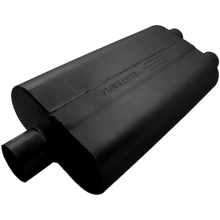 Flowmaster 50 SERIES DELTA FLOW MUFFLER, 2.50IN IN (C) / 2.00IN OUT (D): EA 9425502